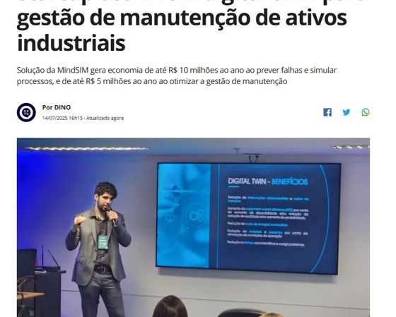 Estamos no Pequenas Empresas Grandes Negócios falando sobre gestão de ativos industriais para grandes empresas!